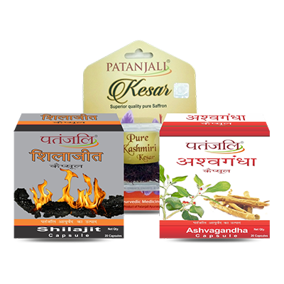 Winter Immunity Booster Combo - Kesar+Shilajit(Strip)+Ashwagandha(Strip) -Rs 60 Off