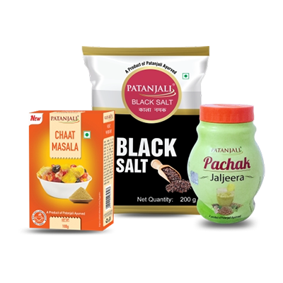 Combo- Kala Namak 250 gm+ Chaat Masala 100 gm+ Jaljeera 60 gm - Rs 15 Off