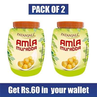 Combo- Patanjali Amla Murabba 1 Kg(Pack of 2) -Rs 60 Off