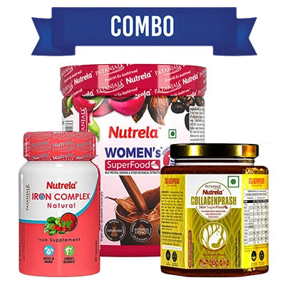 Combo-NUTRELA Women's Superfood + Collagenprash + Iron Complex (400G+400G+30N)