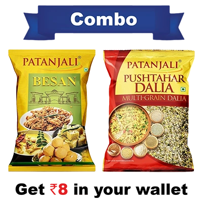 Combo- Pushtahar Daliya 500 g + Besan 500 g - Rs 8 Off 