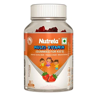 Nutrela Multi- Vitamin Kids Gummies- Straberry Flavour