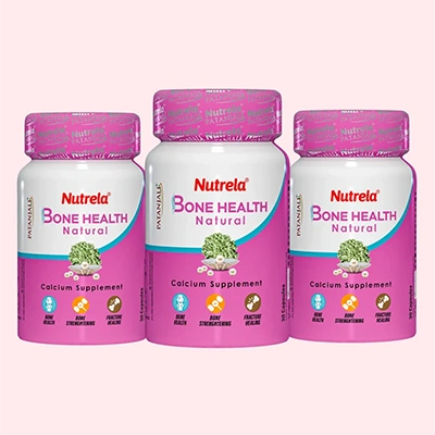 Patanjali Nutrela Bone Health - Natural Calcium Supplement (pack of 3)