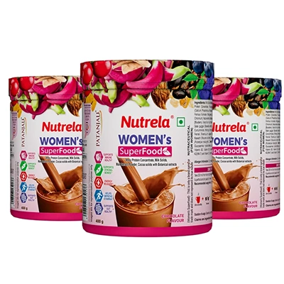 Patanjali Nutrela Women Superfood - Chocolate Flavor - 400g (pack of 3)