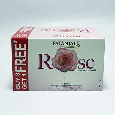 Patanjali Rose Body Cleanser 125g C.o. B3g1 Free
