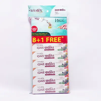 Dant Kanti Natural Toothpaste 43g (Buy8+ 1 Free Hanger)