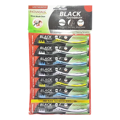 Patanjali Toothbrush Black (Hanger)