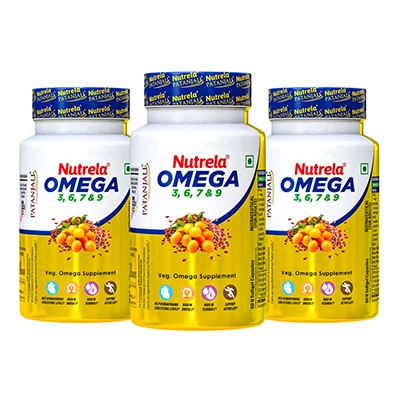 Patanjali Nutrela Organic Omega 3 6 7 & 9 (pack of 3)