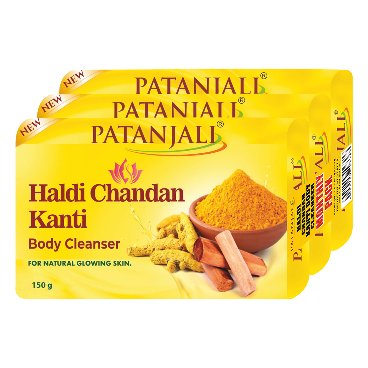 Haldi Chandan Kanti Body Cleanser Monthly Pack