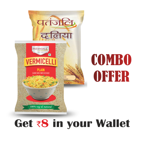 Combo- Dalia 500 gm + Vermicilli Plain 900 gm- Rs 8 Off