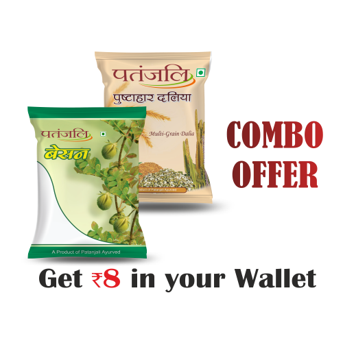 Combo- Pushtahar Daliya 500 gm + Besan 500 gm - Rs 8 Off 