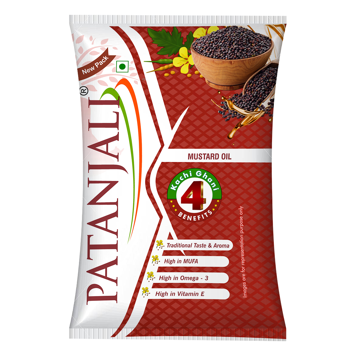 Patanjali FORTIFIED SOYABEAN OIL(Edible Oil) 1 LTR - Buy Online