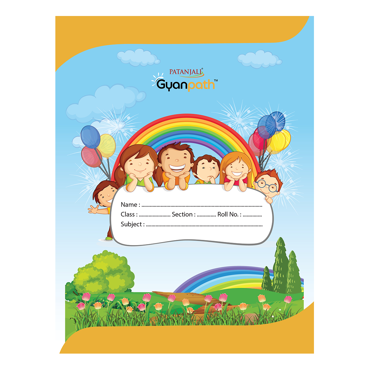 NB 18X24 Kids Rainbow 92 Pages FL