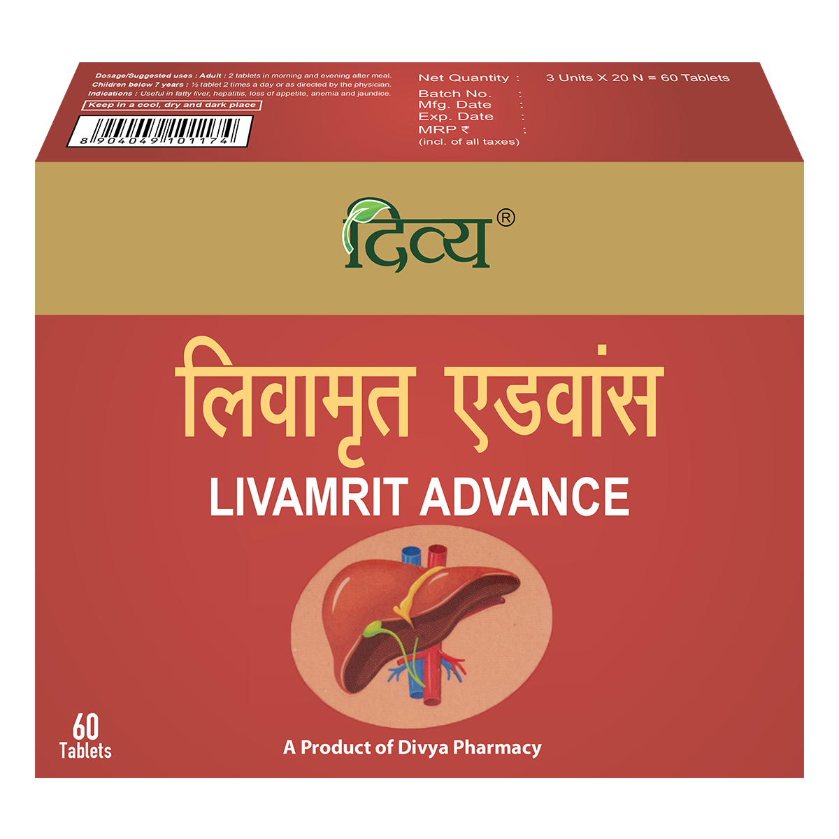 Divya Melanogrit Gold 20 N - Buy Online