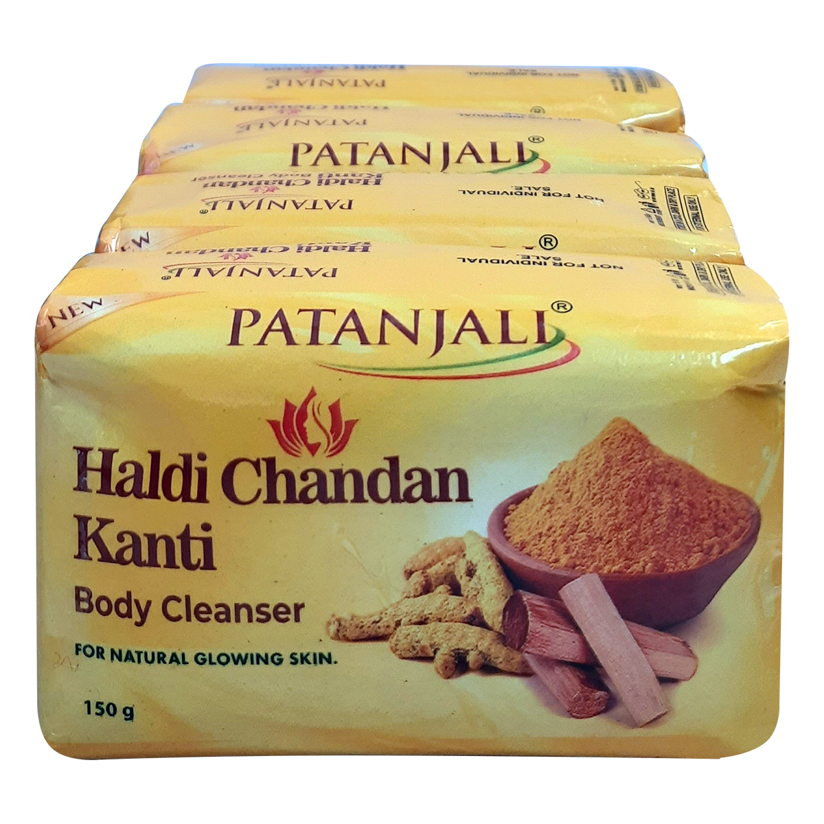 Patanjali Haldi Chandan Kanti Body Cleanser  150 G x 4 N