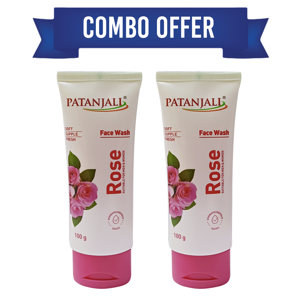 Combo Rose Face Wash 100 Gm(Pack Of 2)