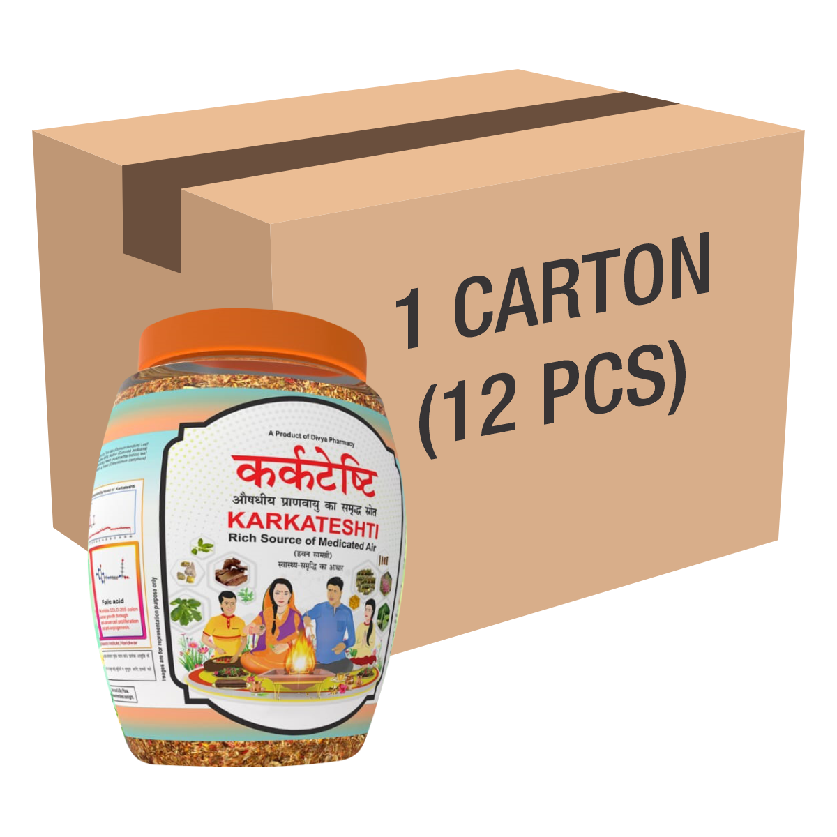 Divya Karkateshti (Hawan Samagri) 400G 1 CLD (12 Pcs)