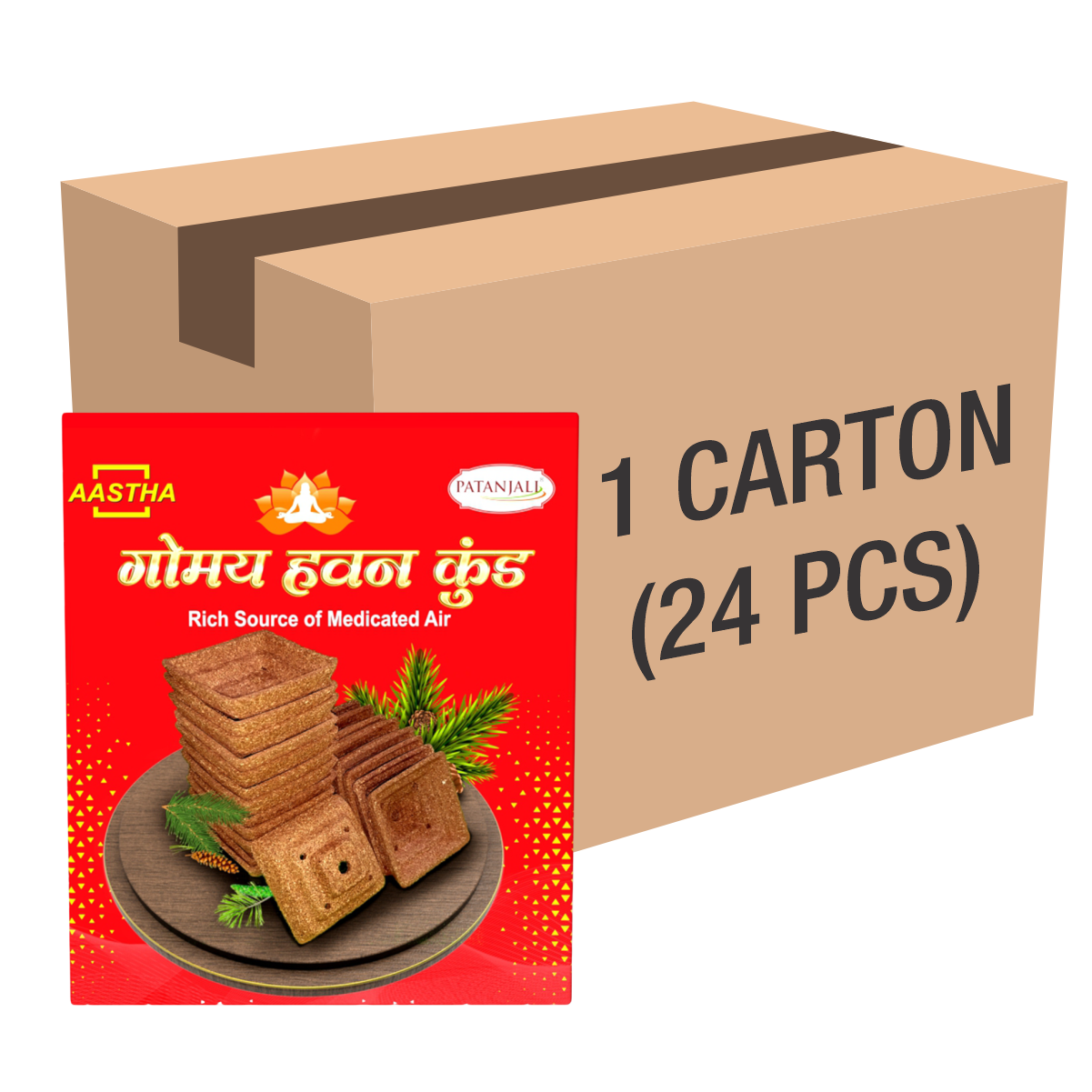 Gomay Hawan Kund 1 CLD (24 Pcs)