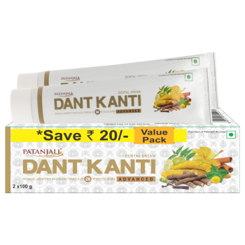 Patanjali Dant Kanti Dental Cream (Adv) 2x100-g