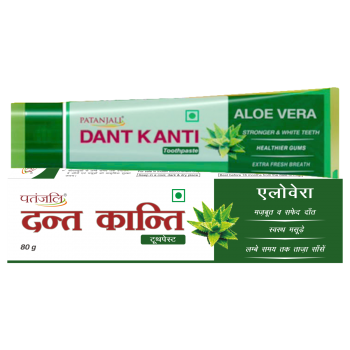 Patanjali DANT KANTI NATURAL TOTHPASTE40G TO.BRUSH - Herbal toothpaste ...