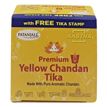 Aastha Yellow Chandan Geela Tika