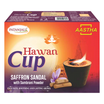 Aastha Hawan Cup Saffron Sandal