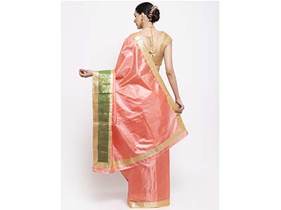 SAREE-PWEWSRWBRO1843008-PINK/  GREEN