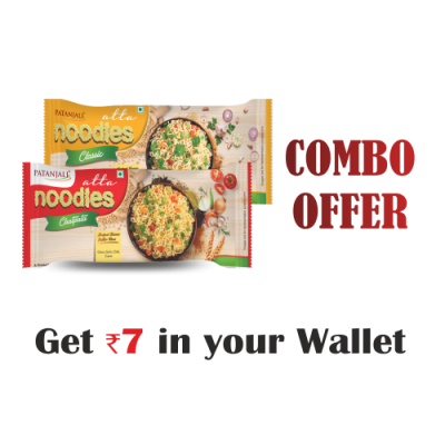 Combo- Atta Noodles Chatpata 240 g+Atta Noodles Classic 240 gm- Rs 7 Off