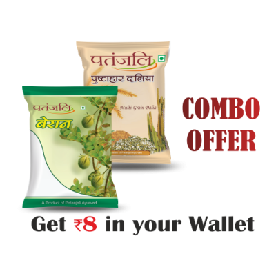 Combo- Pushtahar Daliya 500 g + Besan 500 g - Rs 8 Off 