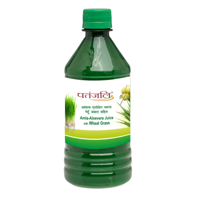 Patanjali Amla-Aloevera with Wheatgrass Juice