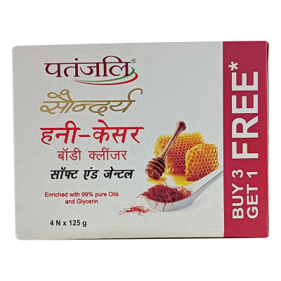 Saundarya Honey Kesar Body Cleanser-125g B3 G1 Free