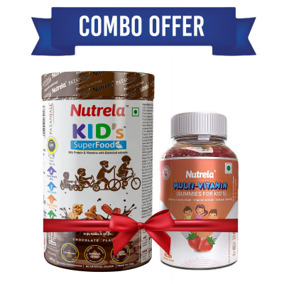 Combo Pat. Nutrela Kids Superfood + Kids Mult. Gummies (400G+30N)