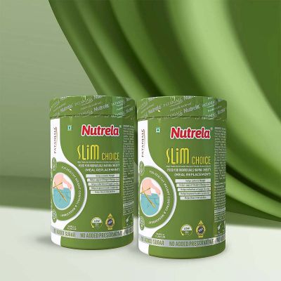 Patanjali Nutrela Slim Choice (pack of 2) for Weight Management, Metabolism & Insulin Senstivity | Flavour Powder Vanilla