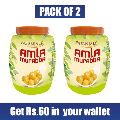 Combo- Patanjali Amla Murabba 1 Kg(Pack of 2) -Rs 60 Off