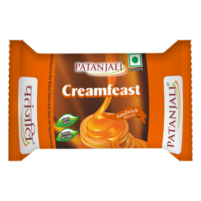 Patanjali Creamfeast Orange Biscuit