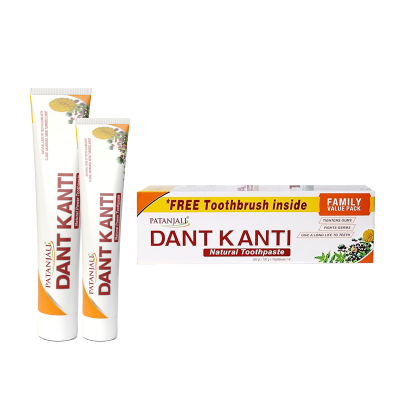 Patanjali Dant Kanti Natural Family Value Pack